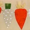 18'' x 10'' String of Carrots Easter Pillow